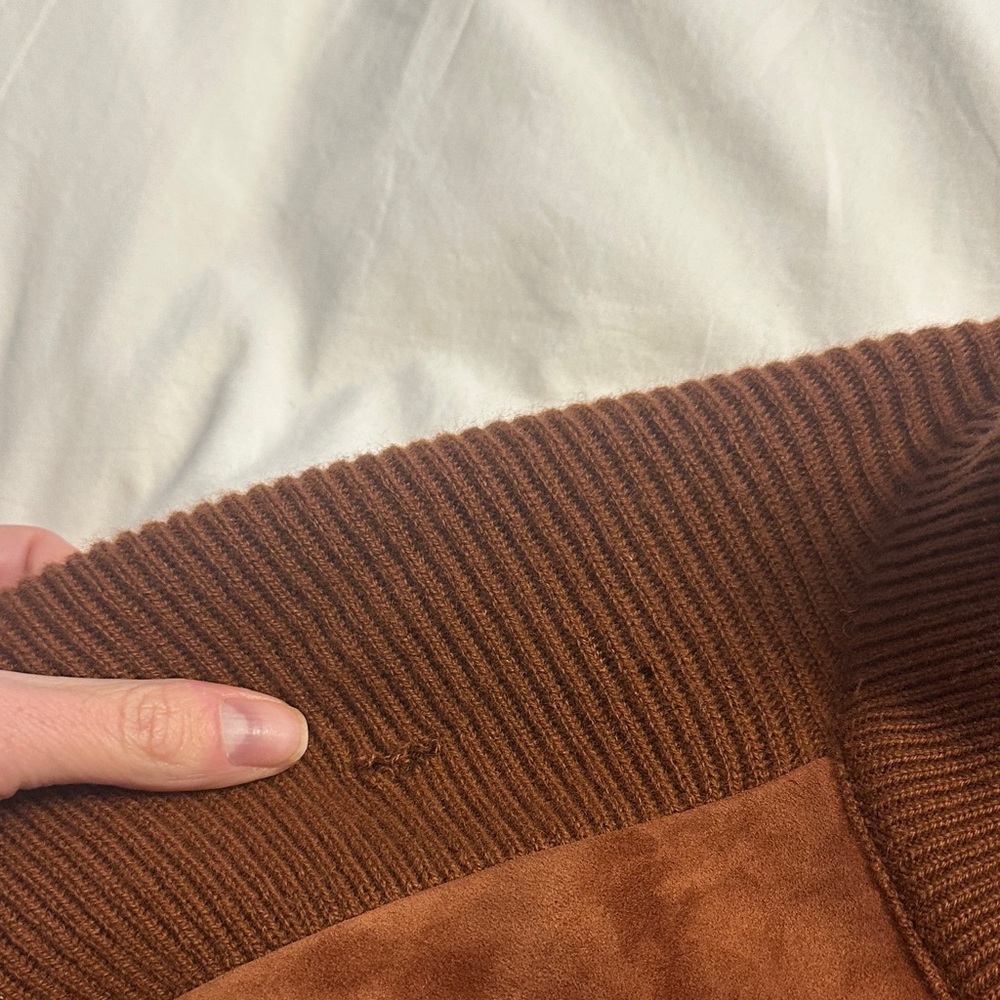 Men's Rust Bomber Jacket - Picture 6 of 9
